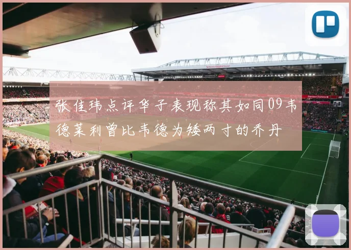 张佳玮点评华子表现称其如同09韦德莱利曾比韦德为矮两寸的乔丹