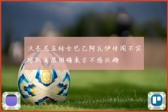 沃齐尼亚转会巴乙阿瓦伊传闻不实球队高层明确表示不感兴趣